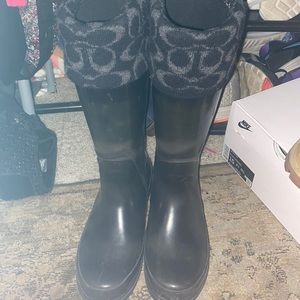 Authentic Coach rain boots
